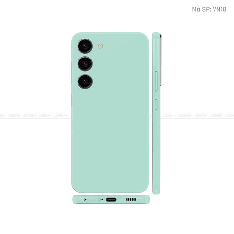 Dán Skin Galaxy S23 Series Màu Xanh Min Vinyl | VN18