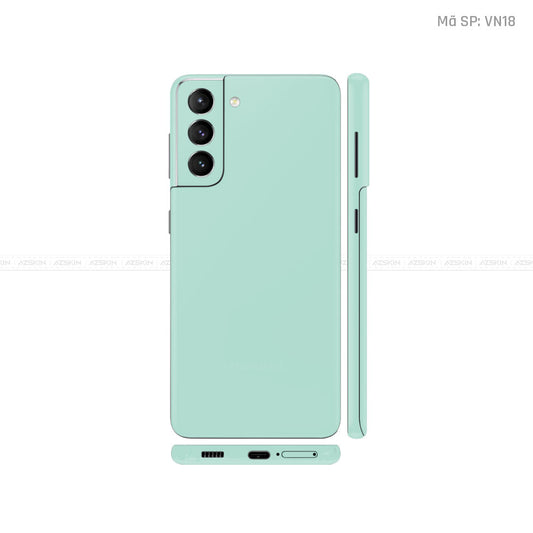 Dán Skin Galaxy S21 Series Màu Xanh Min Vinyl | VN18