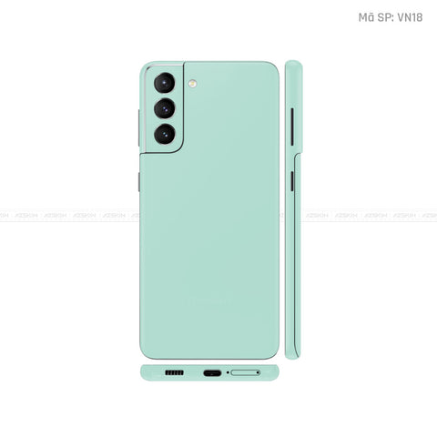 Dán Skin Galaxy S21 Series Màu Xanh Min Vinyl | VN18