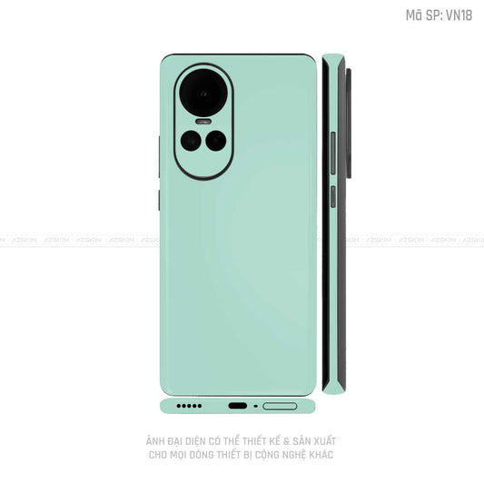 Dán Skin Điện Thoại OPPO Reno Series Màu Xanh Min Vinyl | VN18