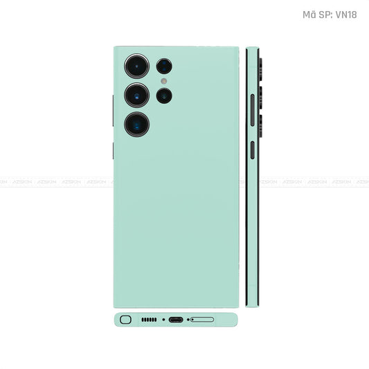 Dán Skin Galaxy S23 Series Màu Xanh Min Vinyl | VN18