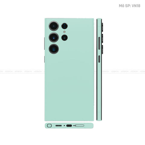 Dán Skin Galaxy S23 Series Màu Xanh Min Vinyl | VN18