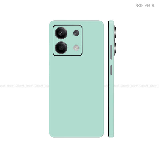 Dán Skin Điện Thoại Xiaomi Redmi 13 Series Màu Xanh Min Vinyl | VN18