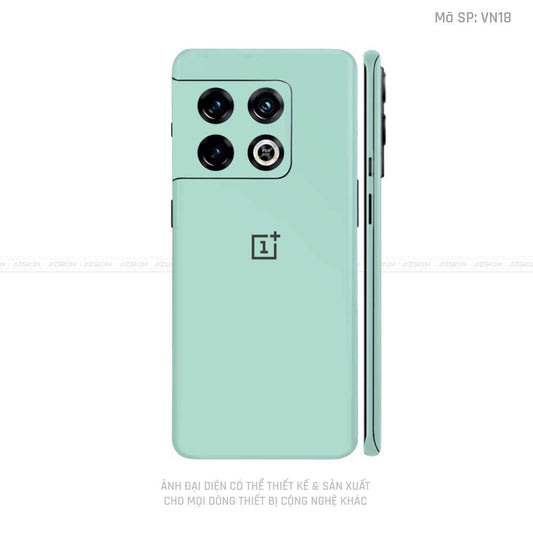 Dán Skin Oneplus 10 Series Màu Xanh Min Vinyl | VN18