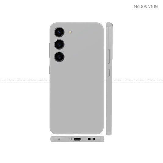 Dán Skin Galaxy S23 Series Màu Xám Vinyl | VN19
