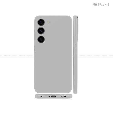 Dán Skin Galaxy S23 Series Màu Xám Vinyl | VN19