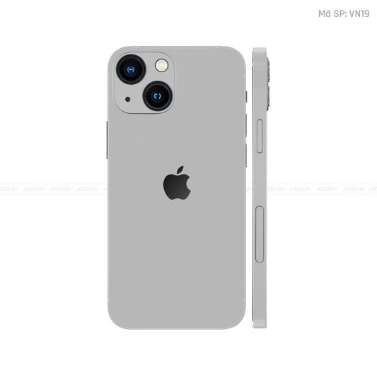 Dán Skin IPhone 14 Series Màu Xám Min Vinyl | VN19