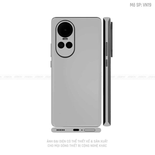 Dán Skin Điện Thoại OPPO Reno Series Màu Xám Vinyl | VN19