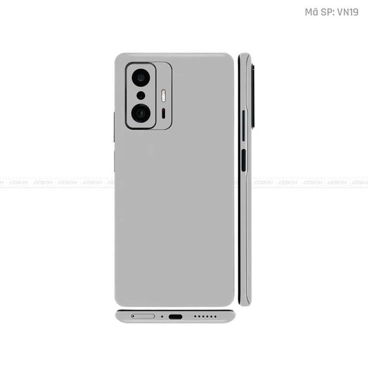 Dán Skin Xiaomi 11 Series Màu Xám Vinyl  | VN19