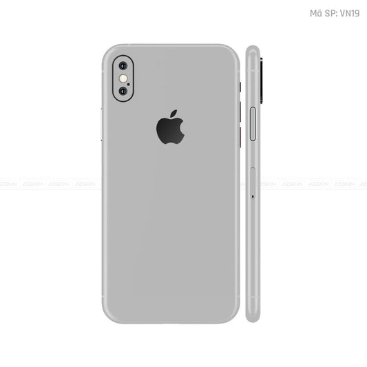 Dán Skin IPhone X Series Màu Xám Min Vinyl | VN19