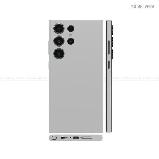 Dán Skin Galaxy S23 Series Màu Xám Vinyl | VN19