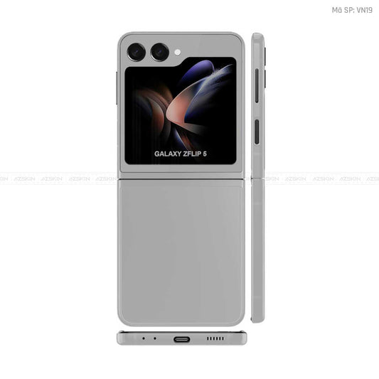 Dán Skin Galaxy Z Flip5 Màu Xám Vinyl | VN19