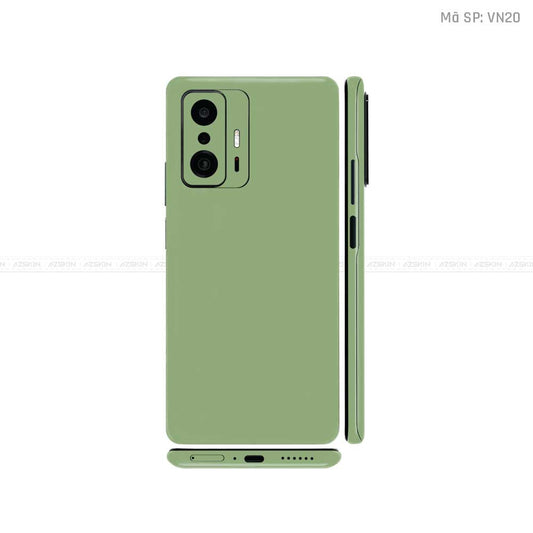 Dán Skin Xiaomi 11 Series Màu Xanh Lá Vinyl  | VN20