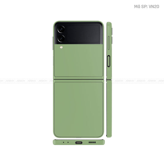 Dán Skin Galaxy Zflip3 Chuyển Màu Xanh Lá Vinyl | VN20