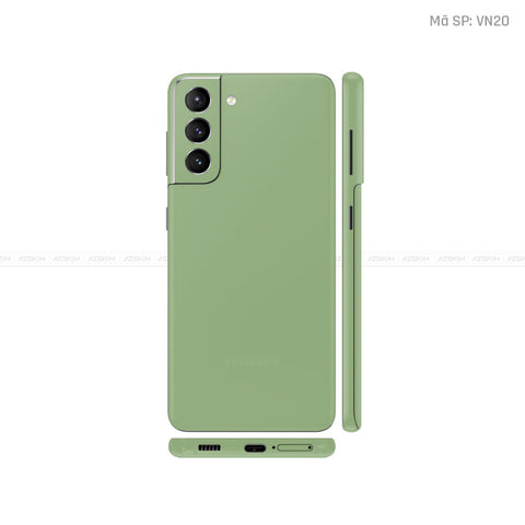 Dán Skin Galaxy S21 Series Màu Xanh Lá Vinyl | VN20