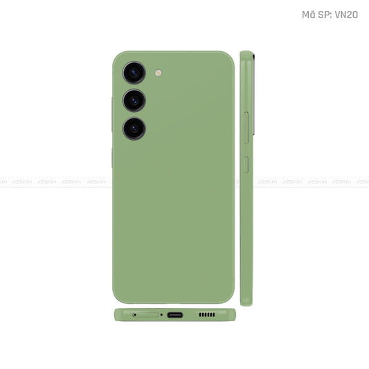 Dán Skin Galaxy S23 Series Màu Xanh Lá Vinyl | VN20
