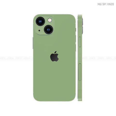 Dán Skin IPhone 16 Series Màu Xanh Lá Vinyl | VN20