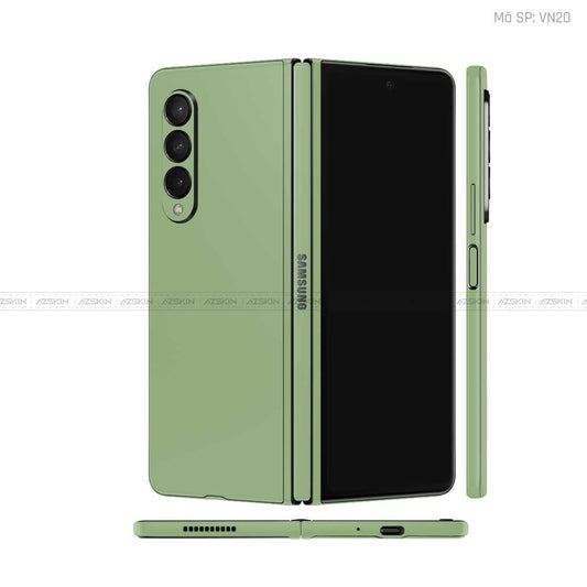 Dán Skin Galaxy Z Fold3 Màu Xanh Lá Vinyl | VN20