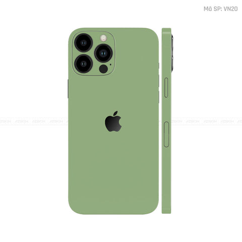 Dán Skin IPhone 13 Series Màu Xanh Lá Vinyl | VN20