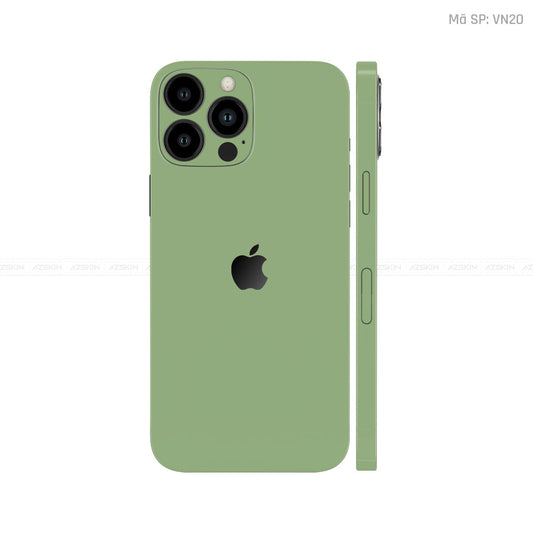Dán Skin IPhone 12 Series Màu Xanh Lá Vinyl | VN20