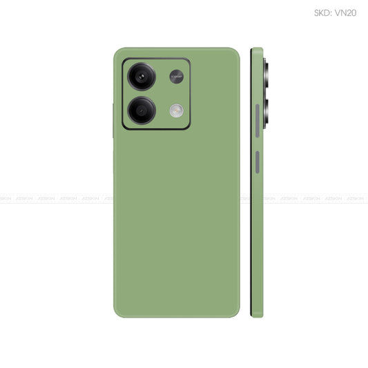 Dán Skin Điện Thoại Xiaomi Redmi 13 Series Màu Xanh Lá Vinyl | VN20