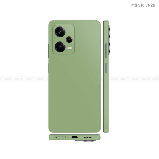 Dán Skin Xiaomi Redmi Note 12 Series Màu Xanh Lá Vinyl | VN20