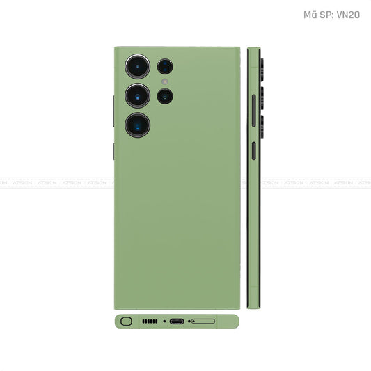 Dán Skin Galaxy S23 Series Màu Xanh Lá Vinyl | VN20