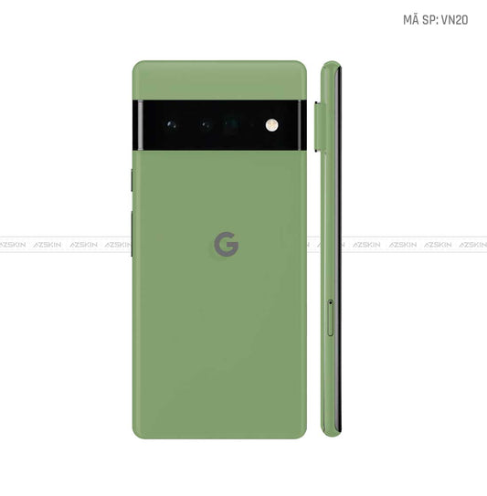 Dán Skin Google Pixel 6 Series Màu Xanh Lá Vinyl | VN20