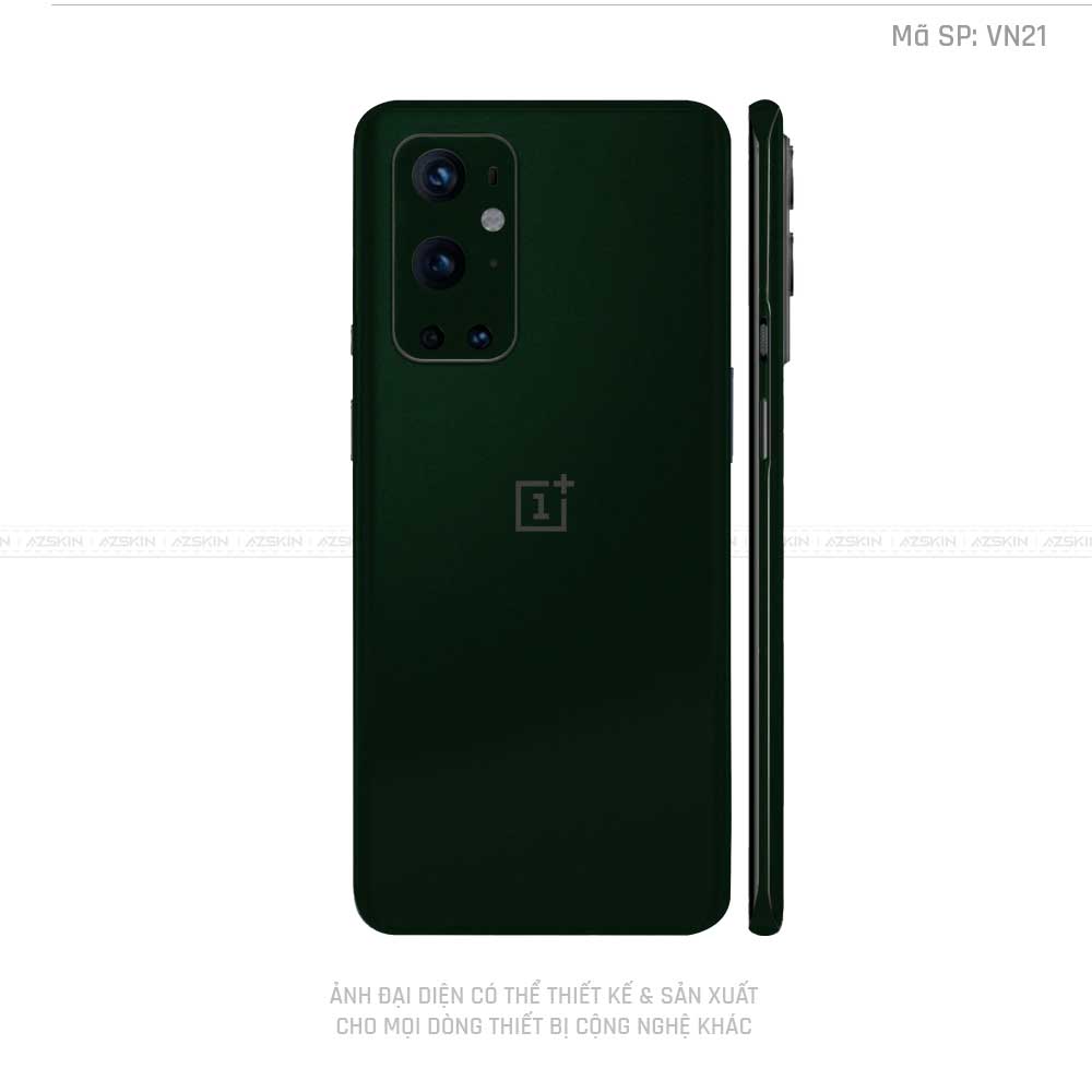 Dán Skin Oneplus 8/9 Series Màu Xanh Rêu Đậm Vinyl | VN21