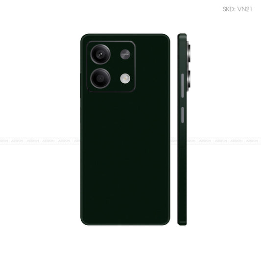 Dán Skin Điện Thoại Xiaomi Redmi 13 Series Màu Xanh Rêu Đậm Vinyl | VN21