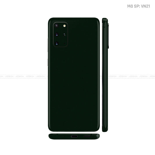 Dán Skin Galaxy S20 Series Màu Xanh Rêu Đậm Vinyl | VN22