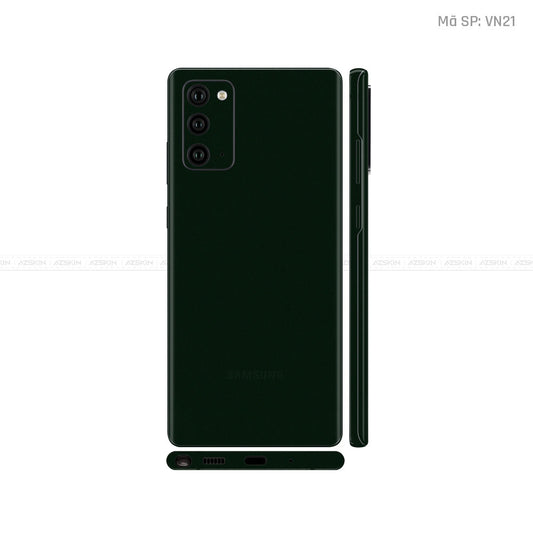 Dán Skin Galaxy Note 20 Series Màu Xanh Rêu Đậm Vinyl | VN21