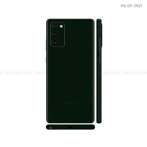 Dán Skin Galaxy Note 20 Series Màu Xanh Rêu Đậm Vinyl | VN21