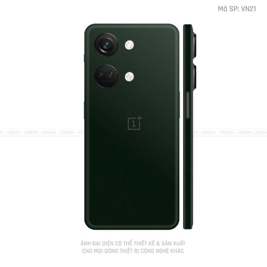 Dán Skin Oneplus Nord Series Màu Xanh Rêu Đậm Vinyl | VN21