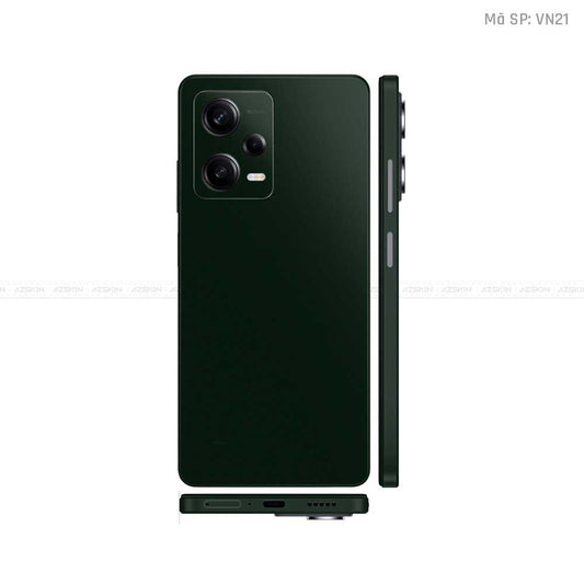 Dán Skin Xiaomi Redmi Note 12 Series Màu Xanh Rêu Đậm Vinyl | VN21