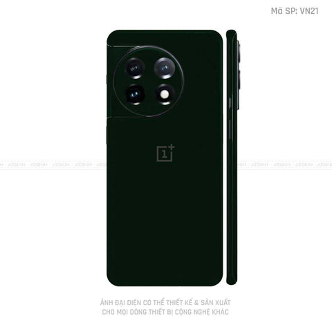 Dán Skin Oneplus 11 Series Màu Xanh Rêu Đậm Vinyl | VN21