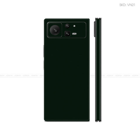 Dán Skin Điện Thoại Xiaomi Mix Fold Series Màu Xanh Rêu Đậm Vinyl | VN21
