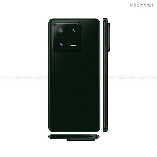 Dán Skin Xiaomi 13 Series Màu Xanh Rêu Đậm Vinyl | VN21