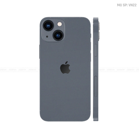 Dán Skin IPhone 14 Series Màu Xám Đậm Vinyl | VN22