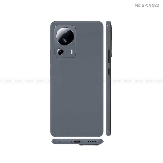 Dán Skin Xiaomi 13 Series Màu Xám Đậm Vinyl | VN22