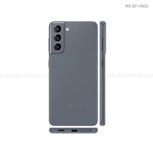 Dán Skin Galaxy S21 Series Màu Xám Đậm Vinyl | VN22