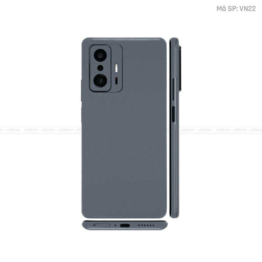 Dán Skin Xiaomi 11 Series Màu Xám Đậm Vinyl  | VN22