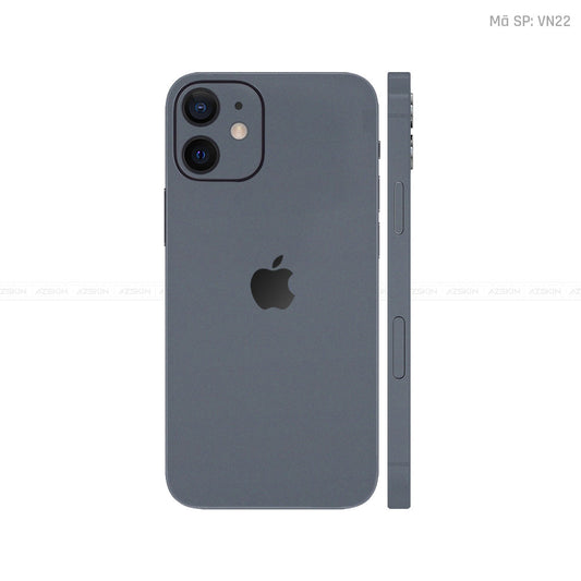 Dán Skin IPhone 12 Series Màu Xám Đậm Vinyl | VN22