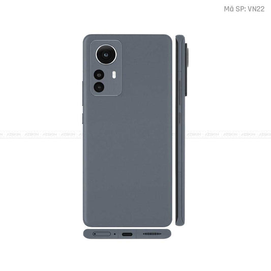 Dán Skin Xiaomi 12 Series Màu Xám Đậm Vinyl | VN22