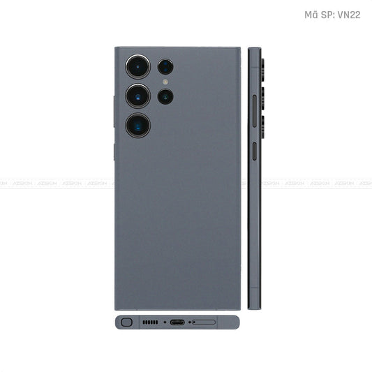 Dán Skin Galaxy S23 Series Màu Xám Đậm Vinyl | VN22