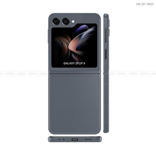 Dán Skin Galaxy Z Flip 7 Màu Xám Đậm Vinyl | VN22