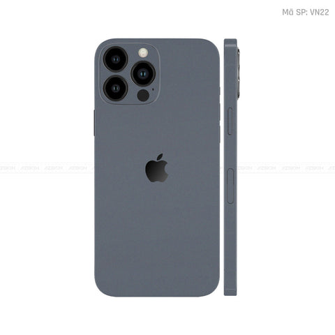 Dán Skin IPhone 16 Series Màu Xám Đậm Vinyl | VN22