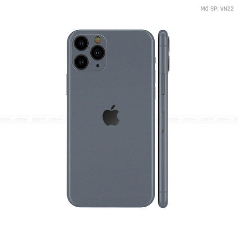 Dán Skin IPhone 11 Series Màu Xám Đậm Vinyl | VN22