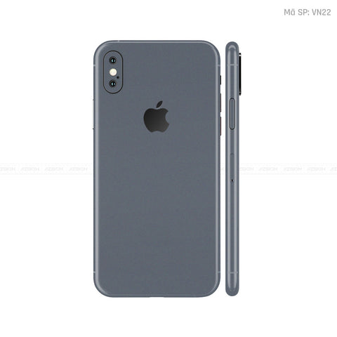 Dán Skin IPhone X Series Màu Xám Đậm Vinyl | VN22