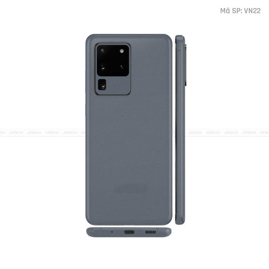 Dán Skin Galaxy S20 Series Màu Xám Đậm Vinyl | VN22